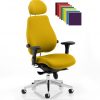 CDP0108 Bespoke Fabric Dual Lumbar Posture 24 Hour Ergonomic Executive Office Chair Headrest Colours