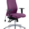 CDP0416 Bespoke Fabric Air Lumbar Posture 24 Hour Ergonomic Executive Office Chair Headrest Tarot YP084 Tansy Purple