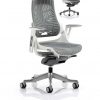 CDE0104 Grey Elastomer Gel Designer Executive Operator Office Chair Ergonomic Lumbar Support With Armrests And Headrest