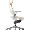 CDE0105 Orange Elastomer Gel Designer Executive Operator Office Chair Ergonomic Lumbar Support With Headrest Side