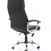 Executive Black Leather Office Chair High Back Back Angle CDE03L